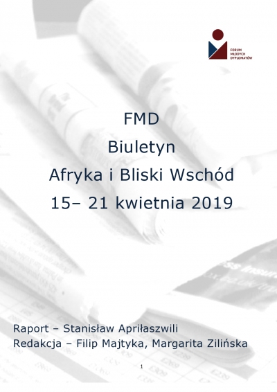 Biuletyn FMD: Afryka i Bliski Wschód 15 - 21 kwietnia 2019 r.