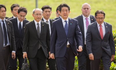 Shinzo Abe, prime minister of Japan