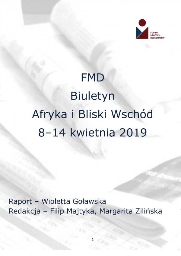 Biuletyn FMD: Afryka i Bliski Wschód 8 - 14 kwietnia 2019 r.